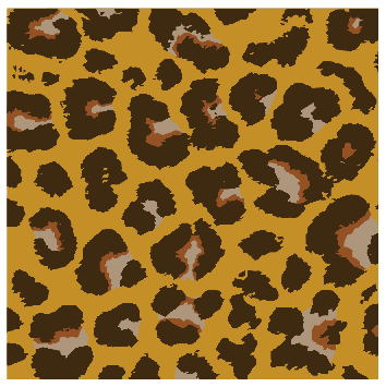 【レオパード①　012-b】オレンジブラウン