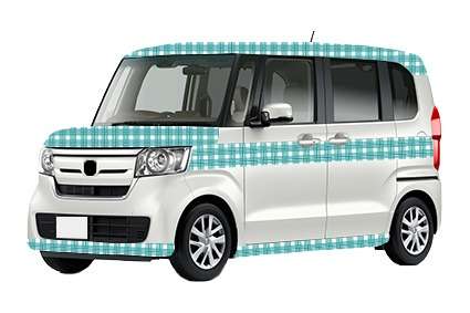 【チェック③　008-d】水色×濃淡