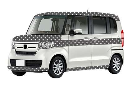 【スター　009-b】グレー×ホワイト