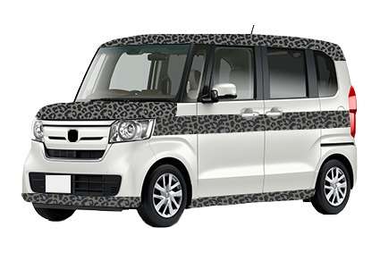 【レオパード①　012-d】ブルー × グレー